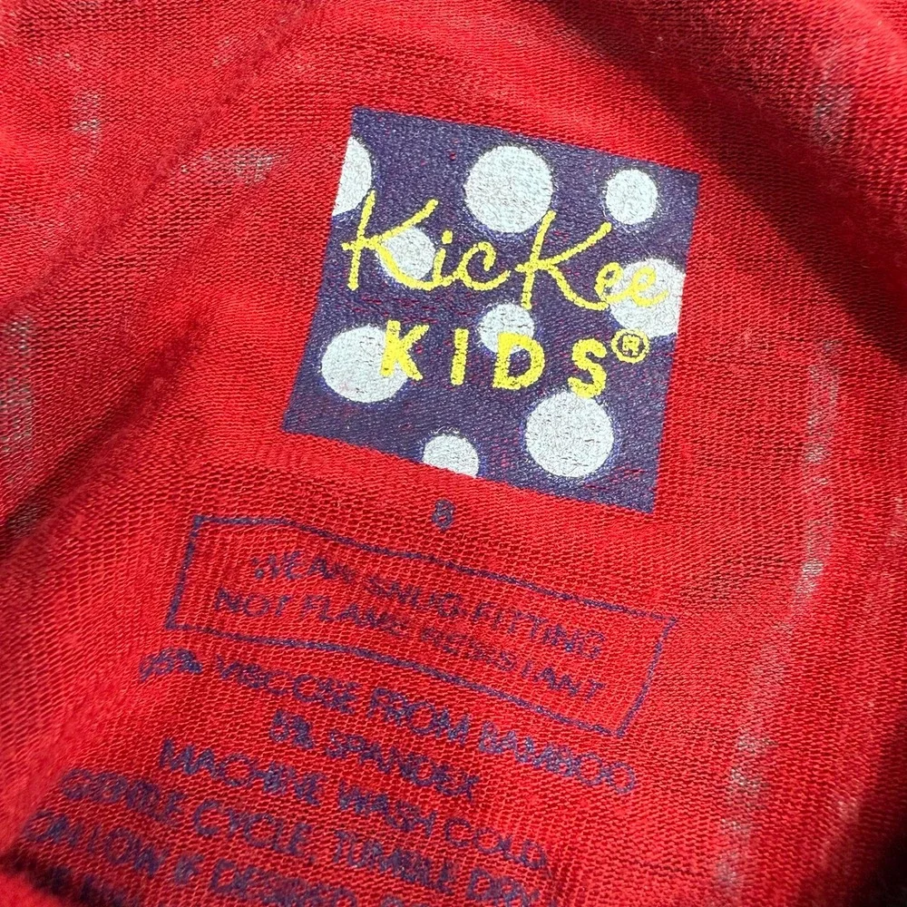 Kickee Pants Kickee kids red plaid pajamas size 8